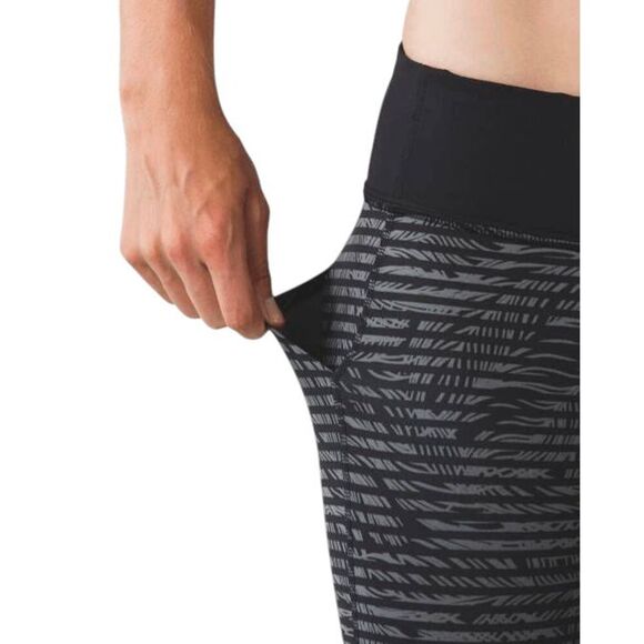 LULULEMON ATHLETICA Pace Rival Crop 'Full-On Luxtreme 22' Size 4 - Picture 3 of 8